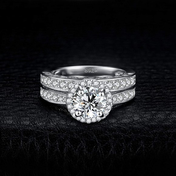 Jewelry - 3.5ct CZ Bridal Set - 925 Sterling Silver